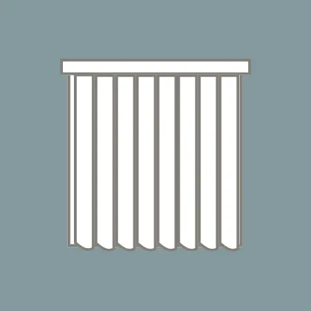 medium rigid pvc vertical blind icon