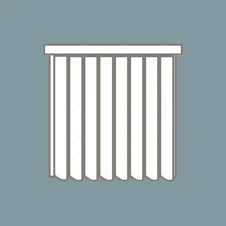 rigid pvc vertical blinds icon