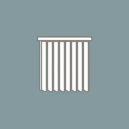 small rigid pvc vertical blinds icon