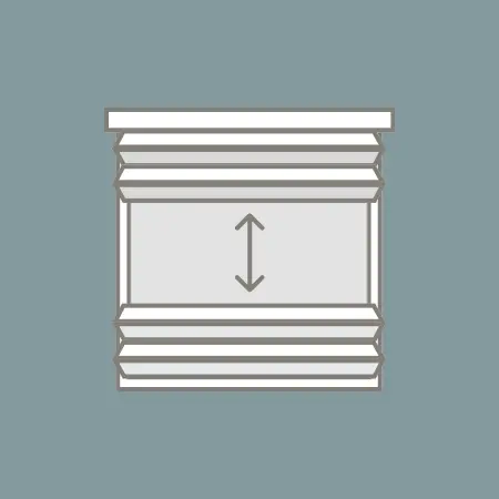 top down bottom up blinds icon